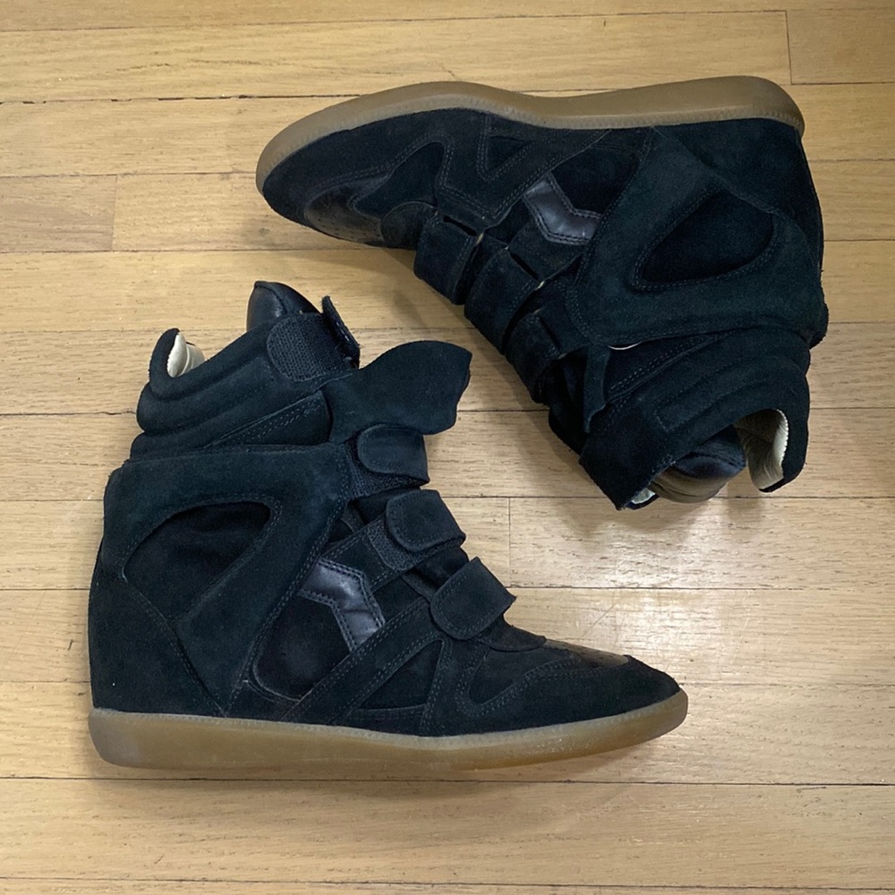 Isabel Marant BEKETT LEATHER SNEAKERS Size Eu 40 black